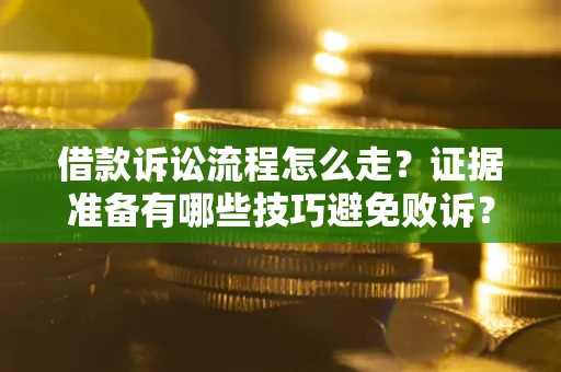 武汉借款诉讼流程怎么走？证据准备有哪些技巧避免败诉？