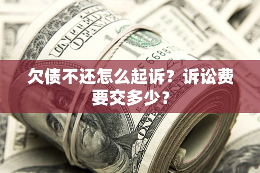 武汉欠债不还怎么起诉？诉讼费要交多少？