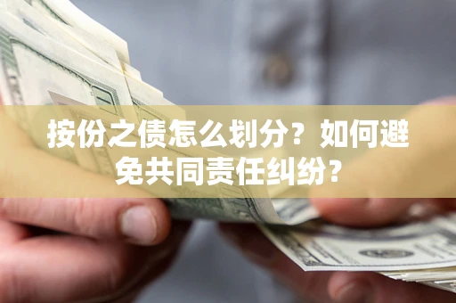武汉按份之债怎么划分？如何避免共同责任纠纷？